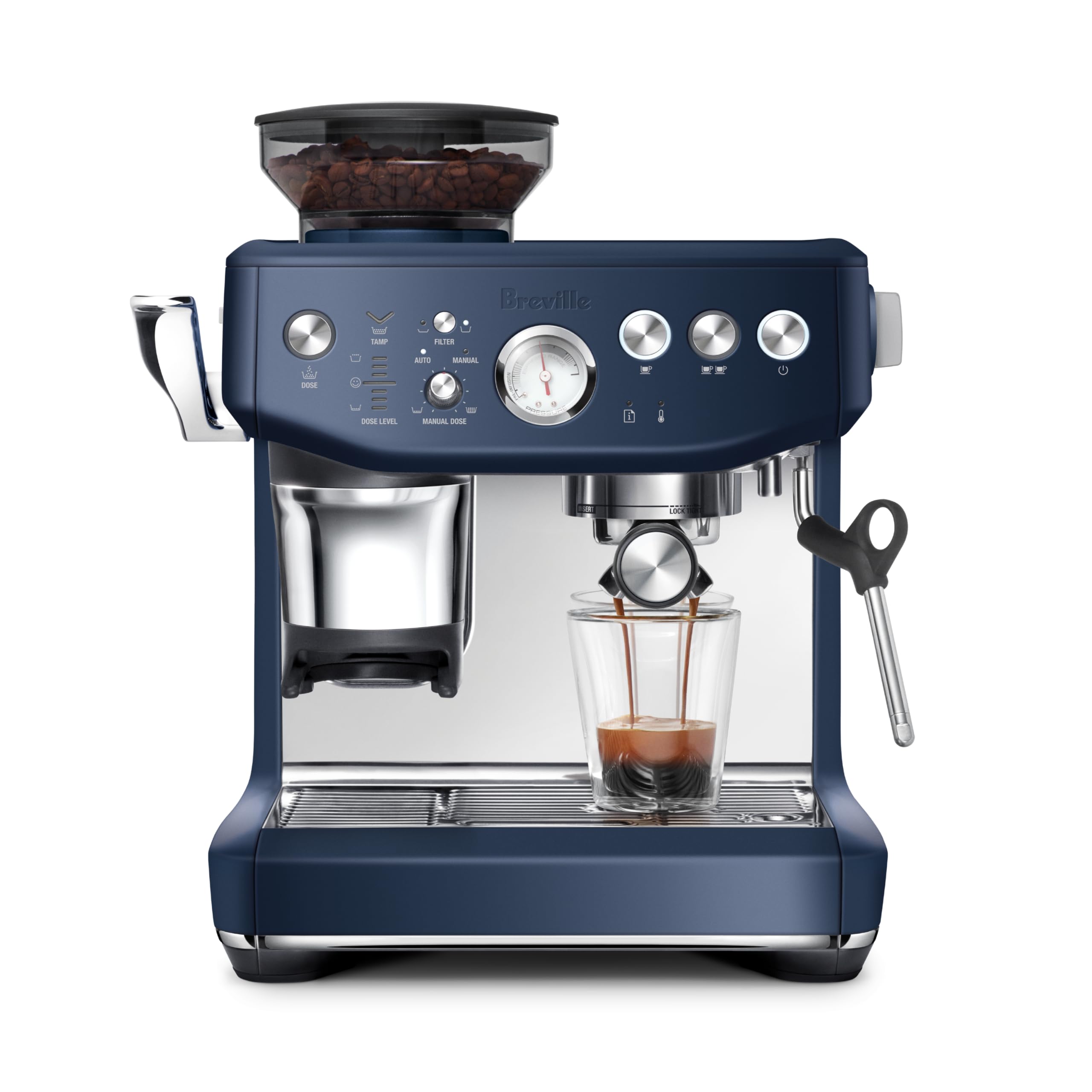 Breville Barista Express® Impress Manual Espresso Machine, Damson